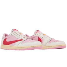 Air Jordan 1 Low x Travis Scott Sail Tropical Pink
