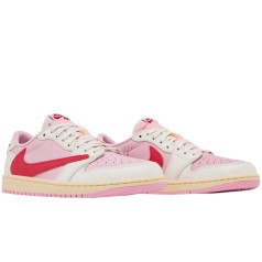 Air Jordan 1 Low x Travis Scott Sail Tropical Pink
