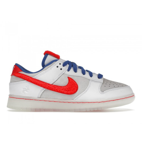 Nike Dunk Low Retro Prm Year of the Rabbit White Crimson Varsity Royal