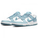 NIKE Dunk LOW Essential Paisley Pack Worn Blue