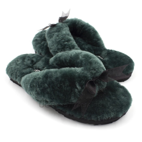 FLUFF FLIP FLOP II Dark Green