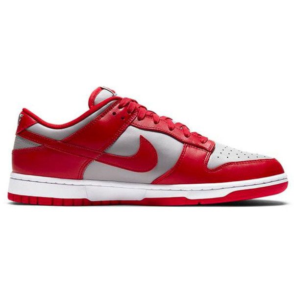 NIKE Dunk Low Retro Medium Grey Varsity Red UNLV