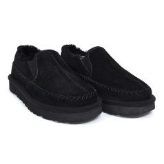 Man Neumel Stiches Slip-on Black