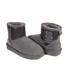 Classic Mini Rubber Boot Grey Black