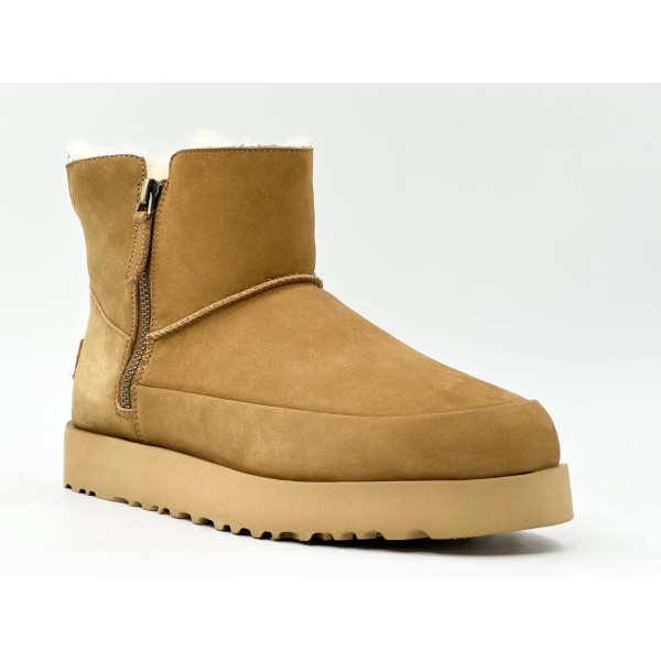 Classic Zip Mini Suede Boot