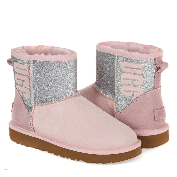 Classic Mini Sparkle Boot Seashell Pink