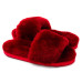 Fluff Slide Slippers Bordo