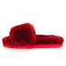 Fluff Slide Slippers Bordo