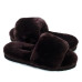 Fluff Slide Slippers Chocolate