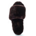 Fluff Slide Slippers Chocolate