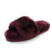 Fluff Slide Slippers Dark Purple