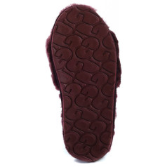 Fluff Slide Slippers Dark Purple