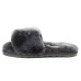 Fluff Slide Slippers Grey