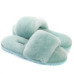 Fluff Slide Slippers Lake Blue