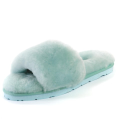 Fluff Slide Slippers Lake Blue