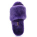 Fluff Slide Slippers Purple