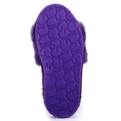 Fluff Slide Slippers Purple