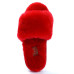 Fluff Slide Slippers Red