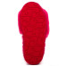 Fluff Slide Slippers Rose Red