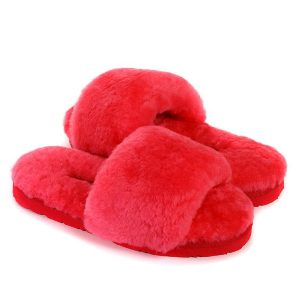 Fluff Slide Slippers WatermelonRed