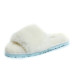 Fluff Slide Slippers White