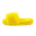 Fluff Slide Slippers Yellow