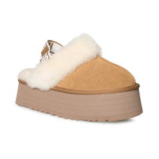 Funkette Suede Platform Chestnut
