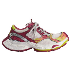 Balenciaga Stapler Sneaker White Pink Yellow