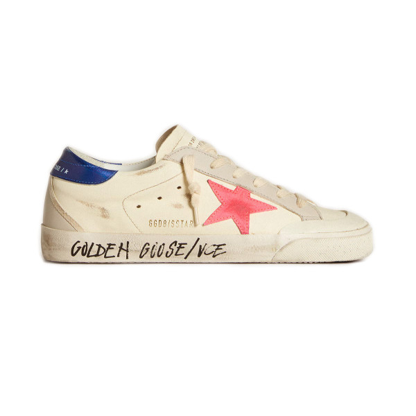 Golden Goose Superstar Suede Star and Metallic Leather Heel Tab