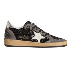 Golden Goose Ball Star Black Glitter Grey White