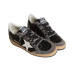 Golden Goose Ball Star Black Glitter Grey White
