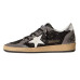 Golden Goose Ball Star Black Glitter Grey White