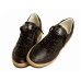 Golden Goose Ball Star Black nappa with Black glitter star and Suede heel tab