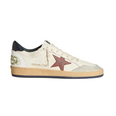 Golden Goose Ball Star Brown Nubuck Star and Nappa Heel Tab