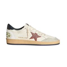 Golden Goose Ball Star Brown Nubuck Star and Nappa Heel Tab