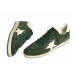 Golden Goose Ball Star Green suede with White leather star and White heel tab