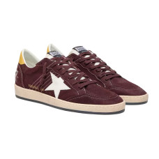 Golden Goose Ball Star in Chocolate Nubuk with Leather Star and Heel Tab