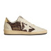 Golden Goose Ball Star in Glitter with Leather Star and Metallic Heel Tab