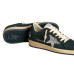 Golden Goose Ball Star in Green suede with Silver glitter star