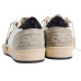 Golden Goose Ball Star in Nappa and Suede with Black Glitter Star and Heel Tab