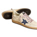 Golden Goose Ball Star in Nappa with Blue Star and Platinum Heel Tab