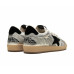 Golden Goose Ball Star LAB in Silver Leather with Black Suede Star and Heel Tab