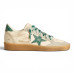 Golden Goose Ball Star LTD with Green Crocodile Print Star and Heel Tab