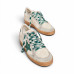 Golden Goose Ball Star LTD with Green Crocodile Print Star and Heel Tab