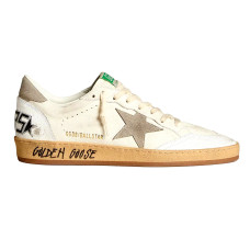 Golden Goose Ball Star Nappa leather with Grey Nubuk star and Grey heel tab