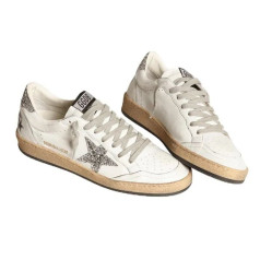 Golden Goose Ball Star Silver Glitter Ice Grey