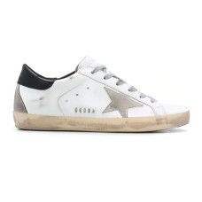 Golden Goose Superstar Black Heel Tab and Metal Stud Lettering