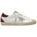 Golden Goose Superstar Bordeaux Silver Glitter