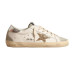 Golden Goose Superstar Gold Glitter Star Ice Grey Suede Inserts