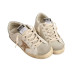 Golden Goose Superstar Gold Glitter Star Ice Grey Suede Inserts